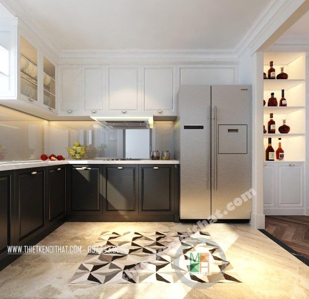 Thiết kế nội thất phòng bếp chung cư đẹp Mulberry Lane 